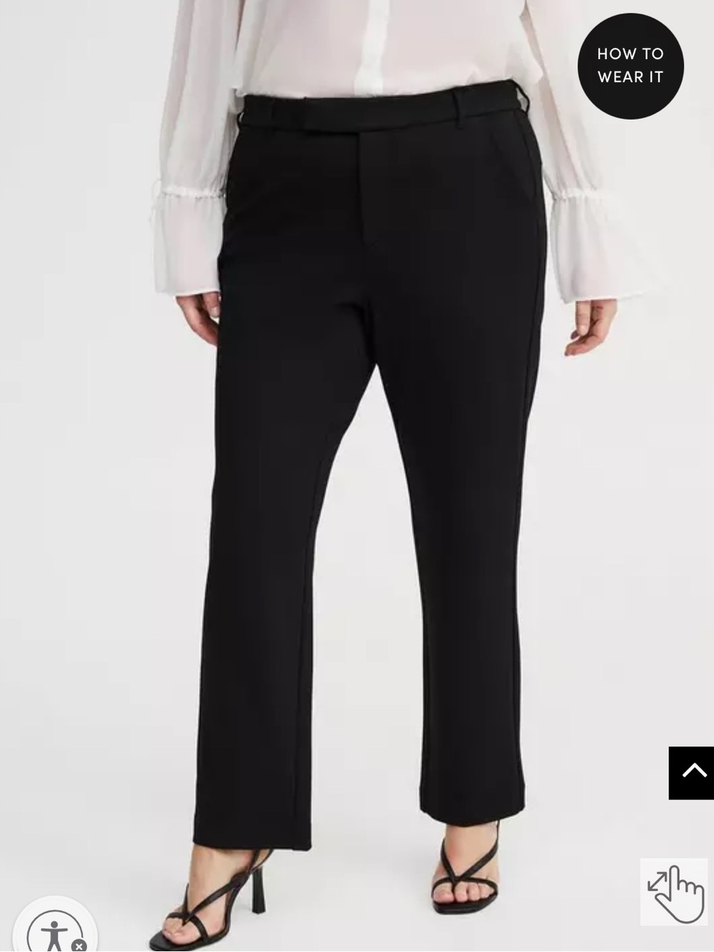 TORRID Studio black High-Rise Ponte Trouser Pants size 18 tall